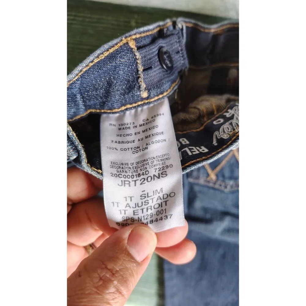 Toddler 2 Peice Set NWOT Wrangler Retro 1T Slim Levi Shirt 24M